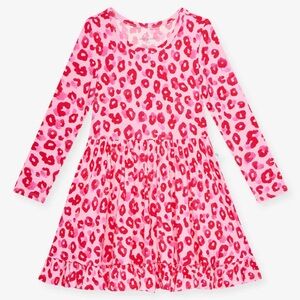 Posh Peanut Ashley Long Sleeve Ruffled Twirl Dress